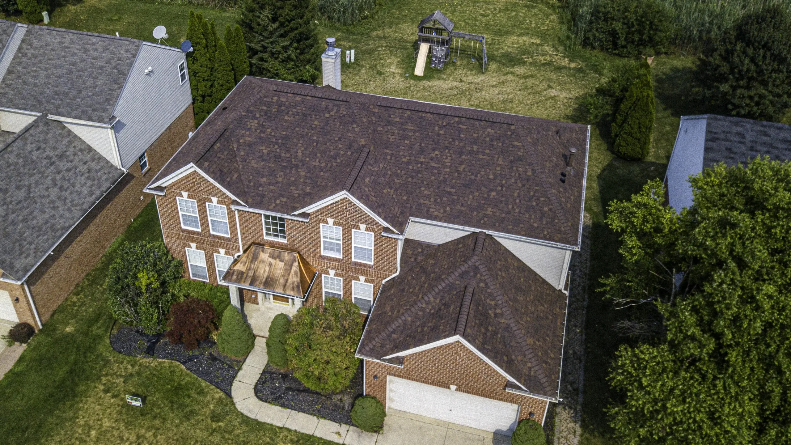 Tariffs did not affect a new roof price, yet.